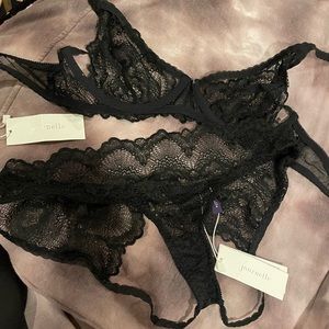 Journelle new with tags, never worn, black lingerie set